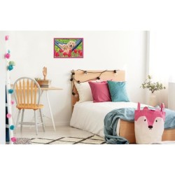 CreArt Kids 31x21cm Labrador et tulipes, Kit de peinture par numéros