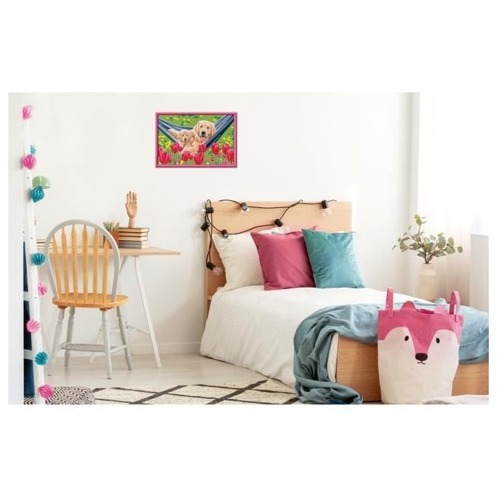 CreArt Kids 31x21cm Labrador et tulipes, Kit de peinture par numéros Numéro d'Art, Des 7 ans, 25852, Ravensburger CreArt Kids 31x21cm Labrador et tulipes, Kit de peinture par numéros Numéro d'Art, Des 7 ans, 25852, Ravensburger