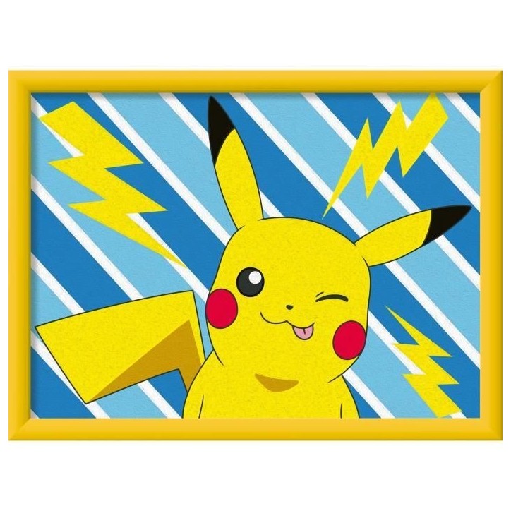 CreArt Kids 18x24cm Pikachu Éclair, Kit de peinture par numéros Numéro d'Art, Des 7 ans, 25905, Ravensburger CreArt Kids 18x24cm Pikachu Éclair, Kit de peinture par numéros Numéro d'Art, Des 7 ans, 25905, Ravensburger