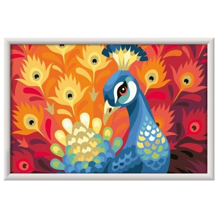 CreArt Kids 31x21cm Paon, Kit de peinture par numéros Numéro d'Art, Des 9 ans, 25907, Ravensburger CreArt Kids 31x21cm Paon, Kit de peinture par numéros Numéro d'Art, Des 9 ans, 25907, Ravensburger