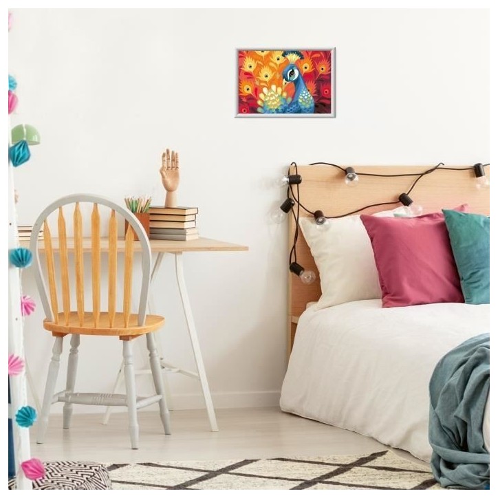CreArt Kids 31x21cm Paon, Kit de peinture par numéros Numéro d'Art, Des 9 ans, 25907, Ravensburger CreArt Kids 31x21cm Paon, Kit de peinture par numéros Numéro d'Art, Des 9 ans, 25907, Ravensburger