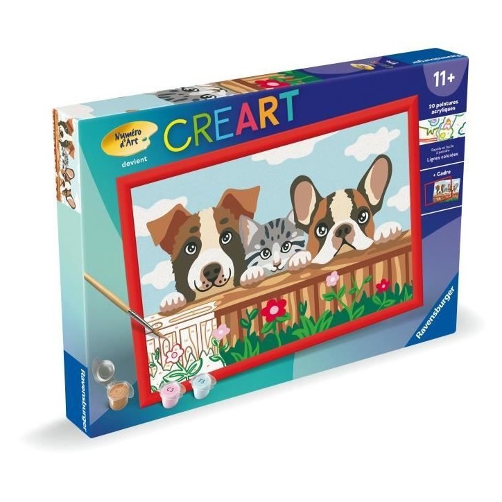 CreArt Kids 31x21cm Chiens et chat