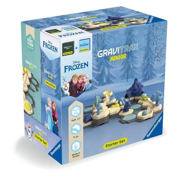 Gravitrax Junior Starter Set La Reine des Neiges, Circuits de billes, 71 pieces, Ravensburger 73385, Des 3 ans Gravitrax Junior Starter Set La Reine des Neiges, Circuits de billes, 71 pieces, Ravensburger 73385, Des 3 ans