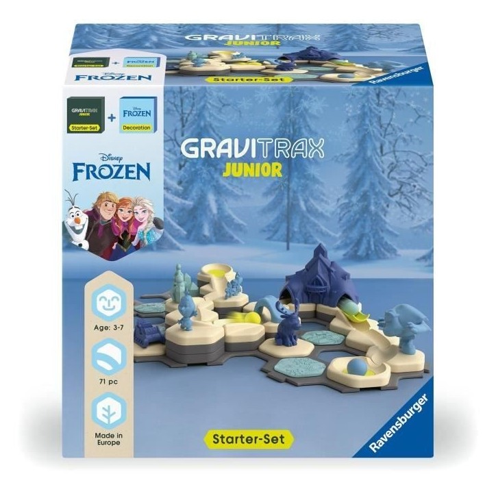 Gravitrax Junior Starter Set La Reine des Neiges, Circuits de billes, 71 pieces, Ravensburger 73385, Des 3 ans Gravitrax Junior Starter Set La Reine des Neiges, Circuits de billes, 71 pieces, Ravensburger 73385, Des 3 ans