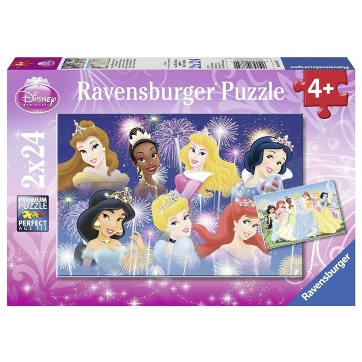 Puzzle Disney Princesses 2x24 pieces - Ravensburger - Pour enfants des 4 ans