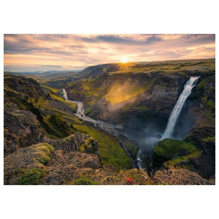 Ravensburger-Puzzle 1000p-La cascade Háifoss, Islande (Highlights)-Adultes&enfants-Des 14 ans-Puzzle de qualité supérieure-12 Ravensburger-Puzzle 1000p-La cascade Háifoss, Islande (Highlights)-Adultes&enfants-Des 14 ans-Puzzle de qualité supérieure-12