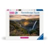 Ravensburger-Puzzle 1000p-La cascade Háifoss, Islande (Highlights)-Ad