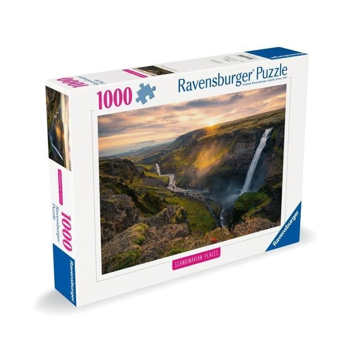 Ravensburger-Puzzle 1000p-La cascade Háifoss, Islande (Highlights)-Adultes&enfants-Des 14 ans-Puzzle de qualité supérieure-12 Ravensburger-Puzzle 1000p-La cascade Háifoss, Islande (Highlights)-Adultes&enfants-Des 14 ans-Puzzle de qualité supérieure-12