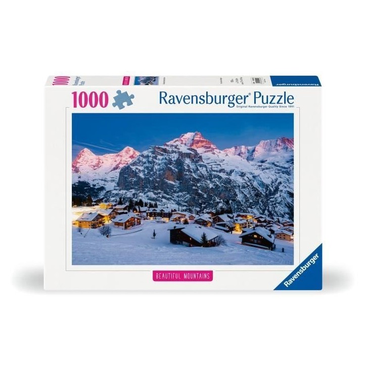 Puzzle 1000 pieces L‘Oberland bernois, Mürren (Highlights), Adultes & enfants, Des 14 ans, Puzzle de qualité supérieure, 12 Puzzle 1000 pieces L‘Oberland bernois, Mürren (Highlights), Adultes & enfants, Des 14 ans, Puzzle de qualité supérieure, 12