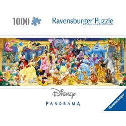 Puzzle 1000 pieces photo de groupe Disney, Panorama, Adultes et enfant