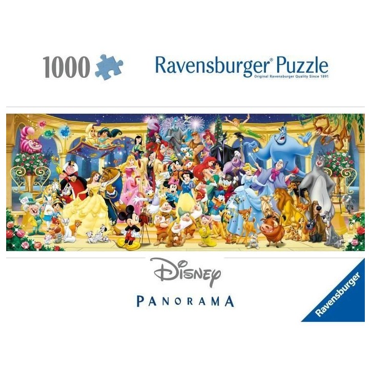 Puzzle 1000 pieces photo de groupe Disney, Panorama, Adultes et enfants des 14 ans, 12000444, Ravensburger Puzzle 1000 pieces photo de groupe Disney, Panorama, Adultes et enfants des 14 ans, 12000444, Ravensburger