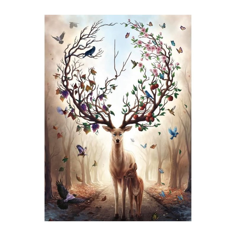 Puzzle 1000 pieces Cerf Fantaisie, Adultes et enfants dés 14 ans, Puz Puzzle 1000 pieces Cerf Fantaisie, Adultes et enfants dés 14 ans, Puz