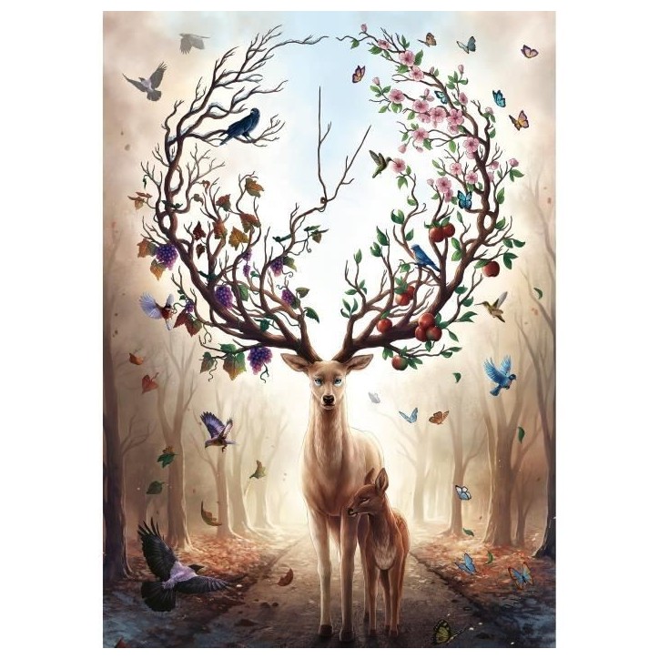 Puzzle 1000 pieces Cerf Fantaisie, Adultes et enfants dés 14 ans, Puzzle de qualité supérieure, 12000459, Ravensburger