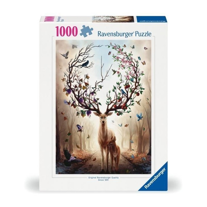 Puzzle 1000 pieces Cerf Fantaisie, Adultes et enfants dés 14 ans, Puzzle de qualité supérieure, 12000459, Ravensburger