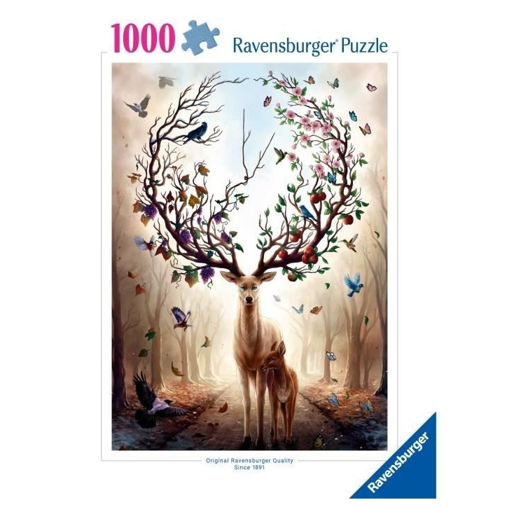Puzzle 1000 pieces Cerf Fantaisie, Adultes et enfants dés 14 ans, Puzzle de qualité supérieure, 12000459, Ravensburger