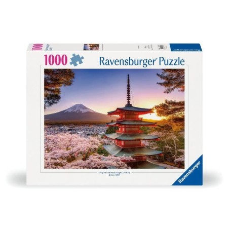 Puzzle 1000 pieces Cerisiers en fleurs du Mont Fuji, Adultes et enfants, Des 14 ans, Puzzle de qualité supérieure, 12000582, R