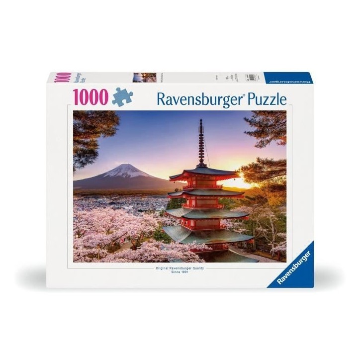 Puzzle 1000 pieces Cerisiers en fleurs du Mont Fuji, Adultes et enfants, Des 14 ans, Puzzle de qualité supérieure, 12000582, R