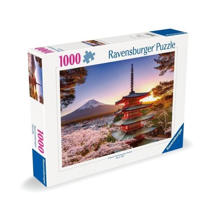 Puzzle 1000 pieces Cerisiers en fleurs du Mont Fuji, Adultes et enfants, Des 14 ans, Puzzle de qualité supérieure, 12000582, R