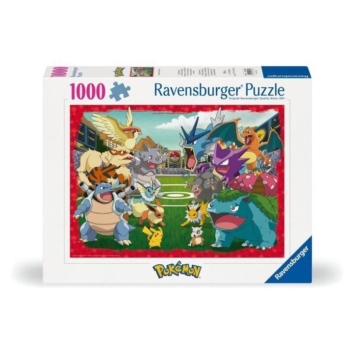 Puzzle 1000 pieces Pokémon l'affrontement, Adultes et enfants dés 14 ans, Puzzle de qualité supérieure, 12000628, Ravensburg