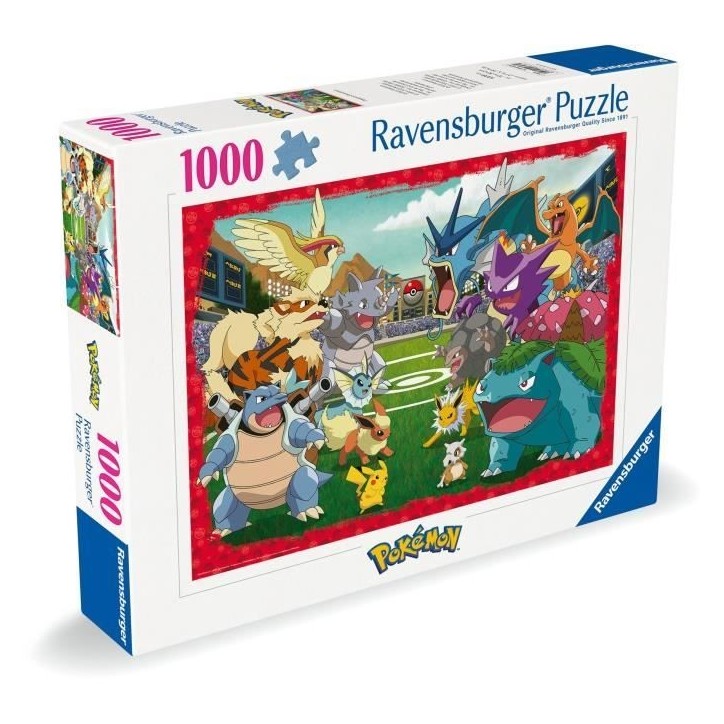 Puzzle 1000 pieces Pokémon l'affrontement, Adultes et enfants dés 14 ans, Puzzle de qualité supérieure, 12000628, Ravensburg