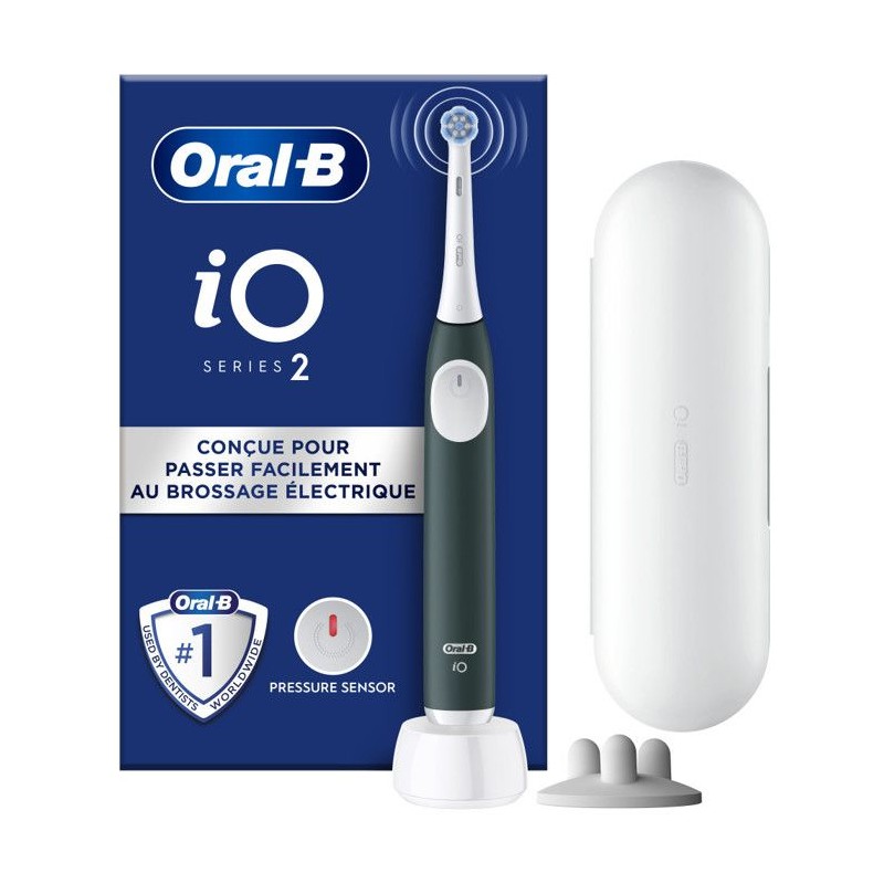 Brosse a dents électrique - ORAL-B - iO2 - Vert Foret - 3 modes de br Brosse a dents électrique - ORAL-B - iO2 - Vert Foret - 3 modes de br