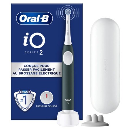 Brosse a dents électrique - ORAL-B - iO2 - Vert Foret - 3 modes de br