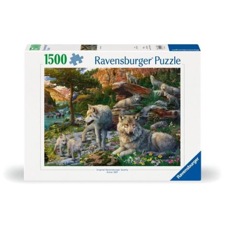 Puzzle 1500 pieces Loups au printemps, Adultes & enfants des 14 ans, Puzzle de qualité supérieure 80x60cm, 12000719, Ravensbur