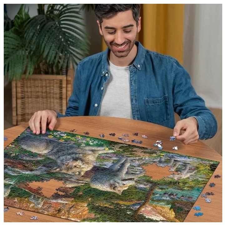 Puzzle 1500 pieces Loups au printemps, Adultes & enfants des 14 ans, Puzzle de qualité supérieure 80x60cm, 12000719, Ravensbur Puzzle 1500 pieces Loups au printemps, Adultes & enfants des 14 ans, Puzzle de qualité supérieure 80x60cm, 12000719, Ravensbur
