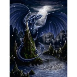 Puzzle 1500 pieces Le dragon bleu, Adultes & enfants Des 5 ans, 120007