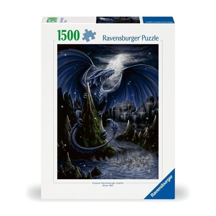 Puzzle 1500 pieces Le dragon bleu, Adultes & enfants Des 5 ans, 12000731, Ravensburger Puzzle 1500 pieces Le dragon bleu, Adultes & enfants Des 5 ans, 12000731, Ravensburger