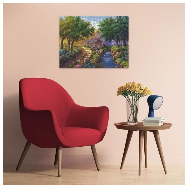 Puzzle 1500 pieces Cottage au bord de la riviere, Adultes & enfants des 14 ans, 12000735, Ravensburger Puzzle 1500 pieces Cottage au bord de la riviere, Adultes & enfants des 14 ans, 12000735, Ravensburger