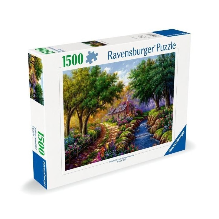 Puzzle 1500 pieces Cottage au bord de la riviere, Adultes & enfants des 14 ans, 12000735, Ravensburger Puzzle 1500 pieces Cottage au bord de la riviere, Adultes & enfants des 14 ans, 12000735, Ravensburger
