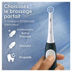 Brosse a dents électrique - ORAL-B - iO2 - Vert Foret - 3 modes de br