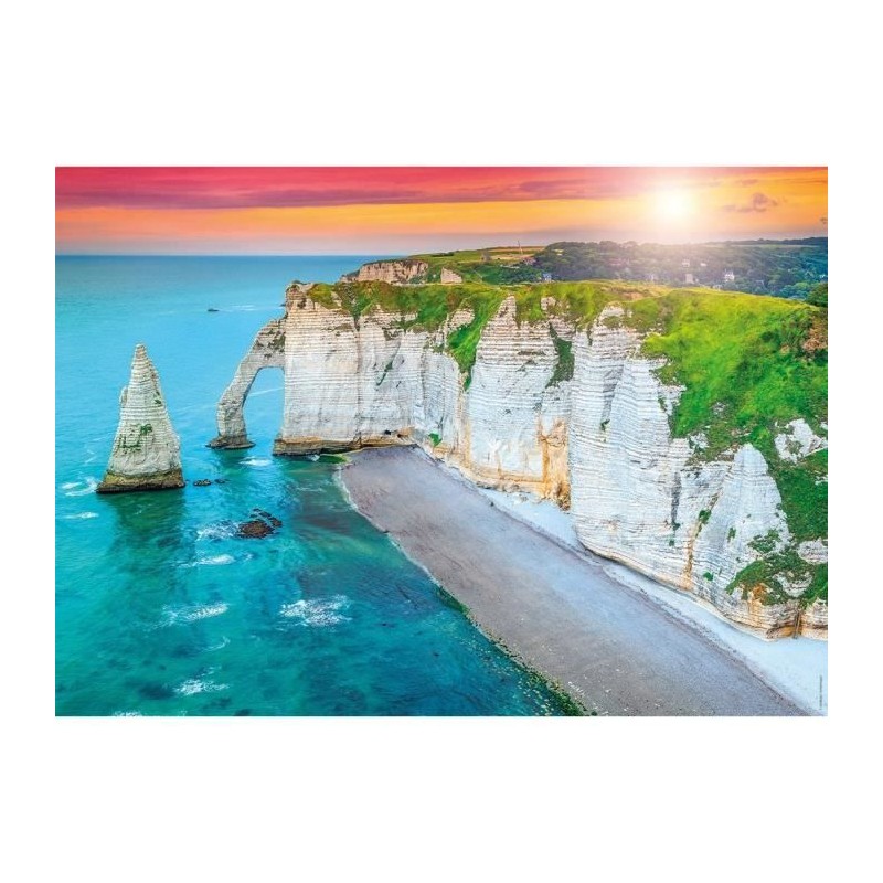 Nathan-Puzzle 1000p-Les falaises d'Etretat-Adultes et enfants des 14 a Nathan-Puzzle 1000p-Les falaises d'Etretat-Adultes et enfants des 14 a