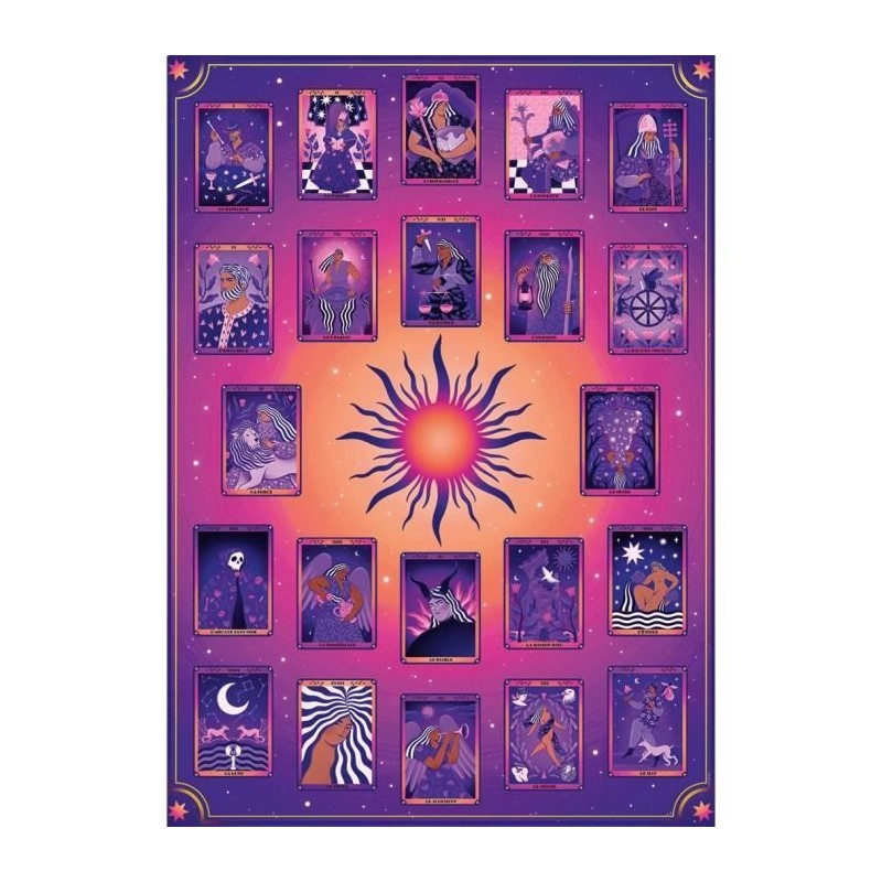 Nathan-Puzzle 1500 pieces-Tarot et divination/Coralie Fau-Adultes et e Nathan-Puzzle 1500 pieces-Tarot et divination/Coralie Fau-Adultes et e