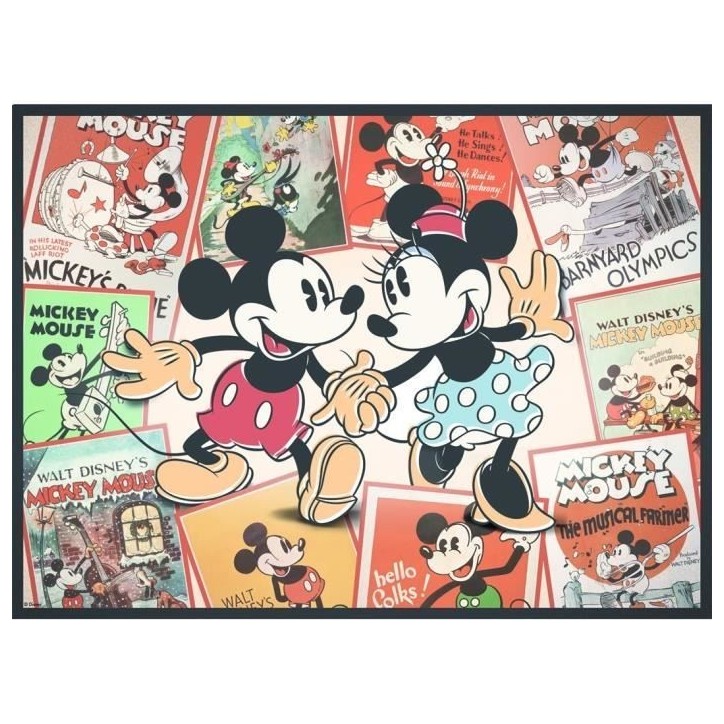 Puzzle 500 pieces Souvenirs de Mickey, Disney, Adultes et enfants, des 12 ans, 12000969, Nathan Puzzle 500 pieces Souvenirs de Mickey, Disney, Adultes et enfants, des 12 ans, 12000969, Nathan
