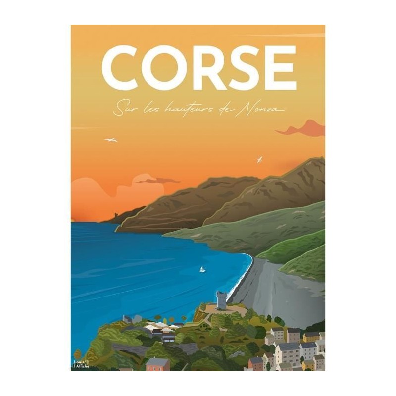 Nathan-Puzzle 500 pieces-Affiche de la Corse/Louis l'Affiche-Adultes e Nathan-Puzzle 500 pieces-Affiche de la Corse/Louis l'Affiche-Adultes e