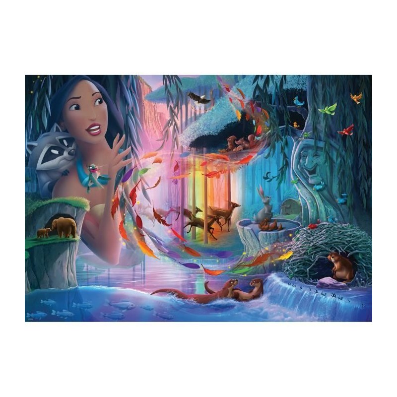 Puzzle 1000 pieces Pocahontas, Collection Disney Princesses, des 14 an Puzzle 1000 pieces Pocahontas, Collection Disney Princesses, des 14 an