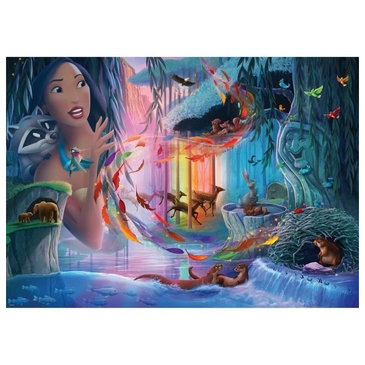 Puzzle 1000 pieces Pocahontas, Collection Disney Princesses, des 14 ans, Disney, 12001344, Ravensburger Puzzle 1000 pieces Pocahontas, Collection Disney Princesses, des 14 ans, Disney, 12001344, Ravensburger
