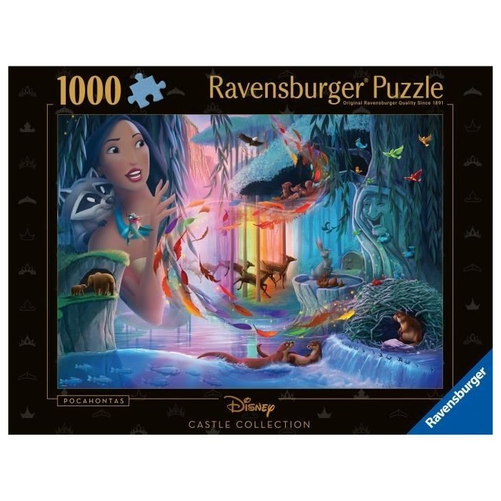 Puzzle 1000 pieces Pocahontas, Collection Disney Princesses, des 14 ans, Disney, 12001344, Ravensburger Puzzle 1000 pieces Pocahontas, Collection Disney Princesses, des 14 ans, Disney, 12001344, Ravensburger