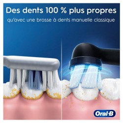 Brosse a dents électrique - ORAL-B - iO2 - Noir - 3 modes de brossage