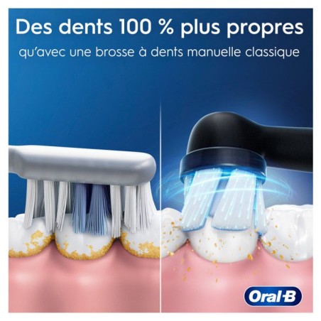 Brosse a dents électrique - ORAL-B - iO2 - Noir - 3 modes de brossage - Minuteur 2 minutes