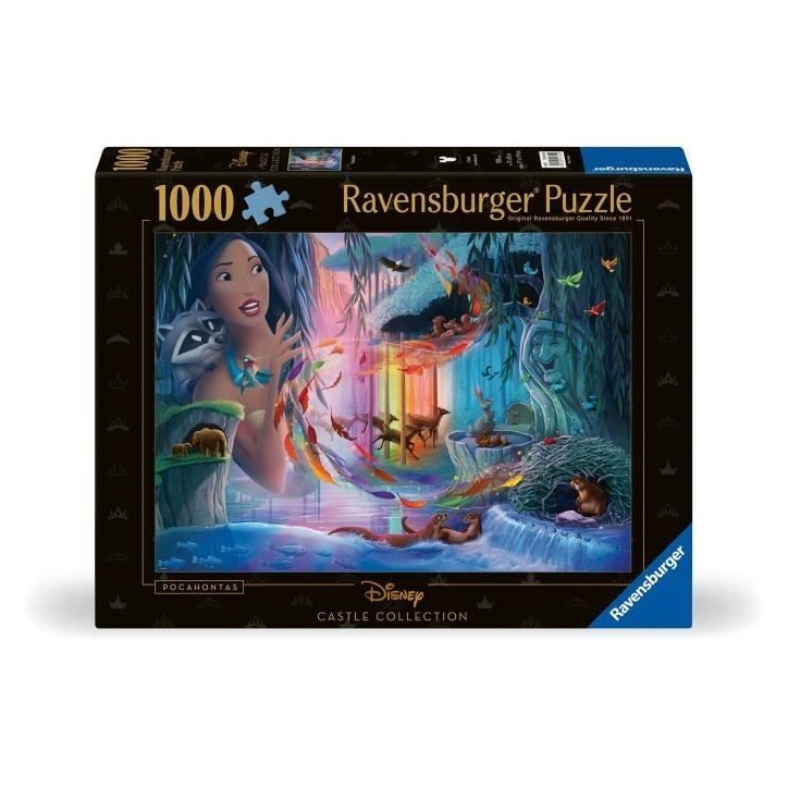 Puzzle 1000 pieces Pocahontas, Collection Disney Princesses, des 14 ans, Disney, 12001344, Ravensburger Puzzle 1000 pieces Pocahontas, Collection Disney Princesses, des 14 ans, Disney, 12001344, Ravensburger