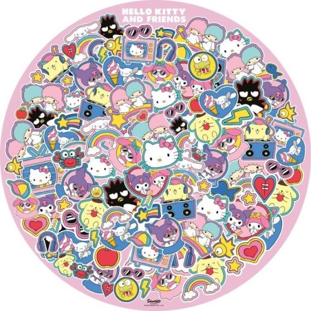 Puzzle rond 500 p Un tourbillon de douceur / Hello Kitty