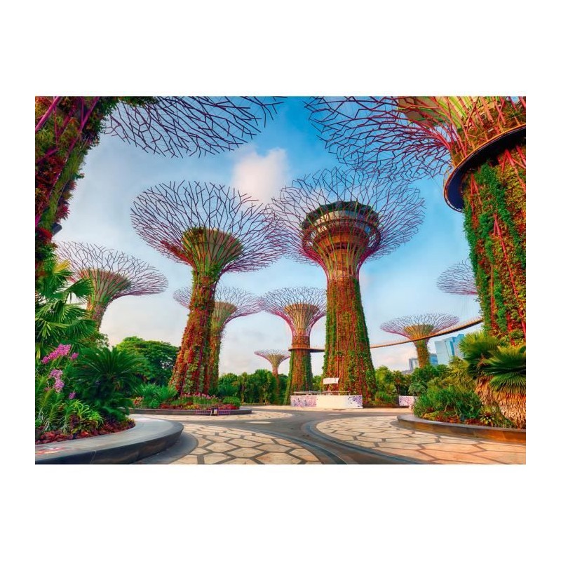 Puzzle 1500 pieces Jardin de la baie de Singapour, des 14 ans, Puzzle Puzzle 1500 pieces Jardin de la baie de Singapour, des 14 ans, Puzzle