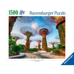 Puzzle 1500 pieces Jardin de la baie de Singapour, des 14 ans, Puzzle