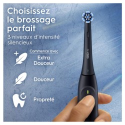 Brosse a dents électrique - ORAL-B - iO2 - Noir - 3 modes de brossage