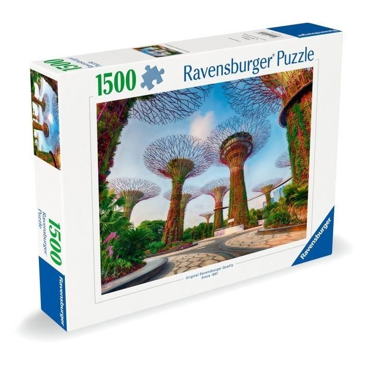 Puzzle 1500 pieces Jardin de la baie de Singapour, des 14 ans, Puzzle de qualité supérieure, Singapour, 12001396, Ravensburger Puzzle 1500 pieces Jardin de la baie de Singapour, des 14 ans, Puzzle de qualité supérieure, Singapour, 12001396, Ravensburger