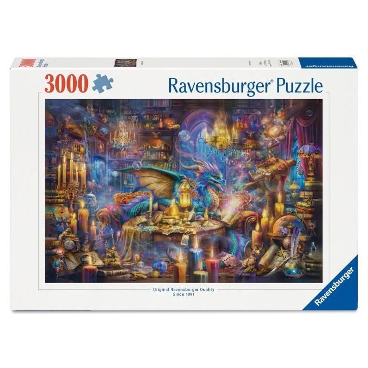 Puzzle 3000 p La bibliotheque des savoirs enchantés