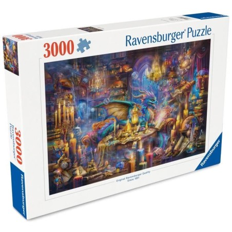 Puzzle 3000 p La bibliotheque des savoirs enchantés